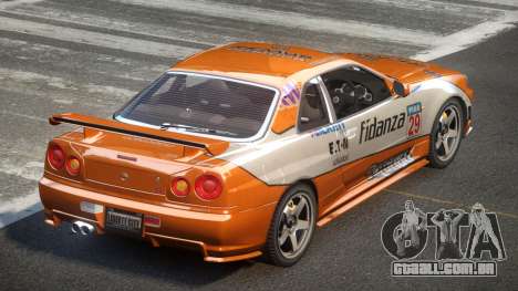 Nissan Skyline R34 GST Racing L5 para GTA 4