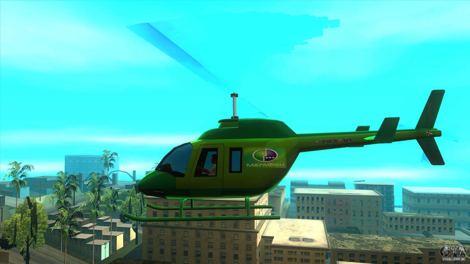 O helicóptero da polícia Federação para GTA San Andreas