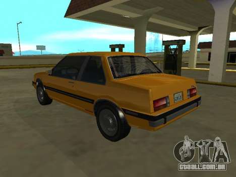 Chevrolet Cavalier Coupe 1988 para GTA San Andreas