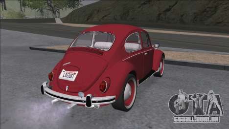 Volkswagen Beetle (Fusca) 1300 1971 - Brazil para GTA San Andreas