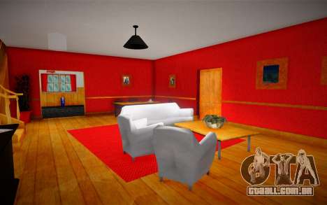 A nova casa de C.J. (interior) para GTA San Andreas