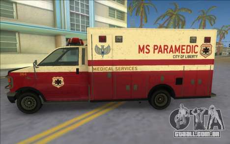 Ambulance from GTA IV para GTA Vice City