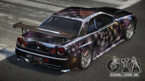 Nissan Skyline R34 BS U-Style PJ5 para GTA 4