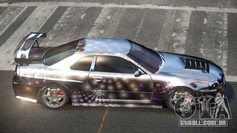 Nissan Skyline R34 BS U-Style PJ5 para GTA 4