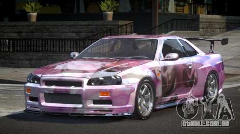 Nissan Skyline R34 BS U-Style PJ9 para GTA 4