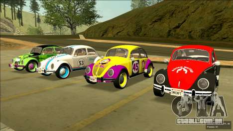 Volkswagen Beetle (Fusca) 1300 1971 - Brazil para GTA San Andreas