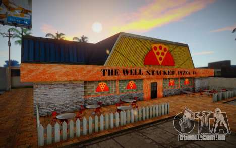 HQ The Well Pizza Stacked Co. 1.0 para GTA San Andreas