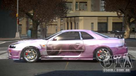 Nissan Skyline R34 BS U-Style PJ9 para GTA 4