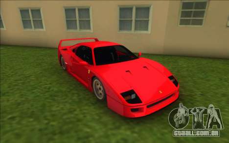 Ferrari F40 (Good car) para GTA Vice City