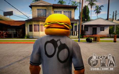 Burger Mask For CJ para GTA San Andreas