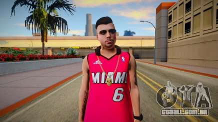 GTA Online Skin Ramdon N23 Male Miami Heat Lebro para GTA San Andreas