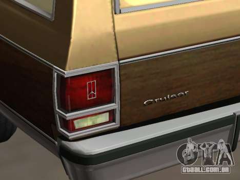Oldsmobile Custom Cruiser 1980 Wooden body para GTA San Andreas