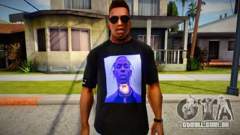 Travis Scott Black T-Shirt para GTA San Andreas