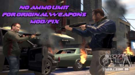 No Ammo Limit For Original Weapons para GTA 4