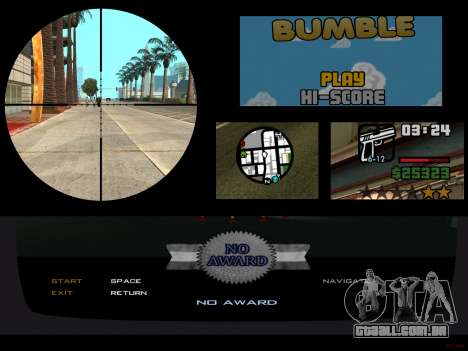 Projeto remasterizado de interface para GTA San Andreas