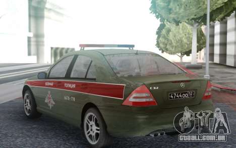 Polícia Militar Classe Mercedes-Benz C para GTA San Andreas