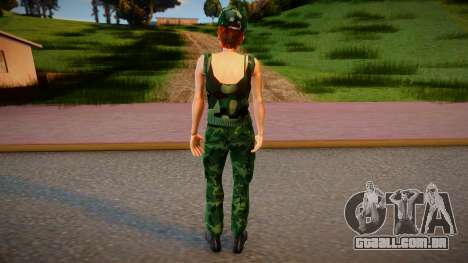 New gungrl3 camouflage style para GTA San Andreas