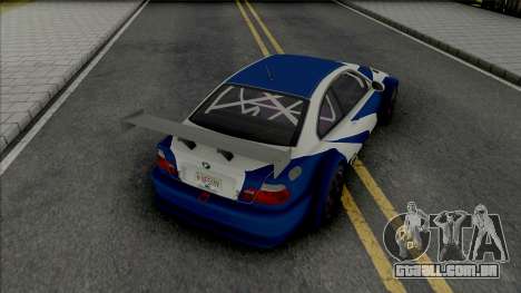 BMW M3 GTR [HQ] para GTA San Andreas