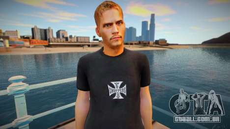 Paul Walker black shirt para GTA San Andreas