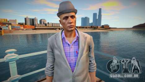 Cara de jaqueta cinza da GTA Online para GTA San Andreas