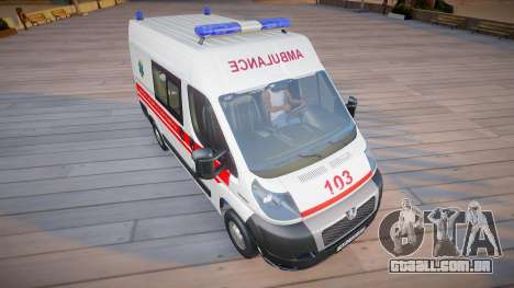 Peugeot Boxer Ambulance Ucrânia para GTA San Andreas
