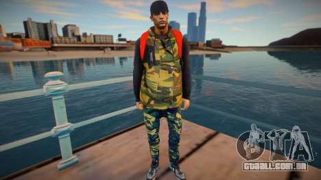 Guy in camouflage style para GTA San Andreas