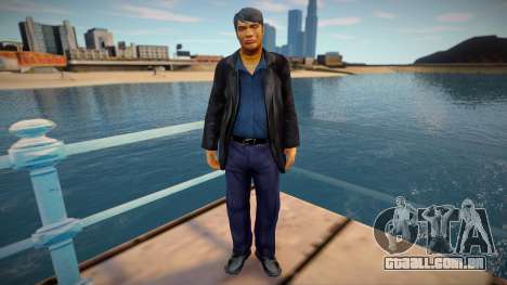 Mafioso russo em jaqueta de couro para GTA San Andreas