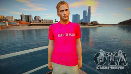 Paul Walker red shirt para GTA San Andreas