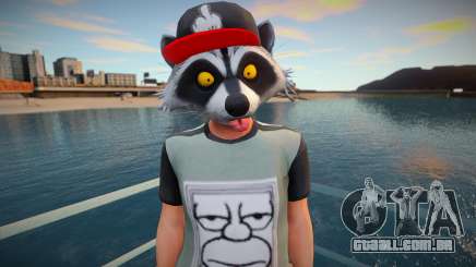 Faggot mask raccoon from GTA Online para GTA San Andreas