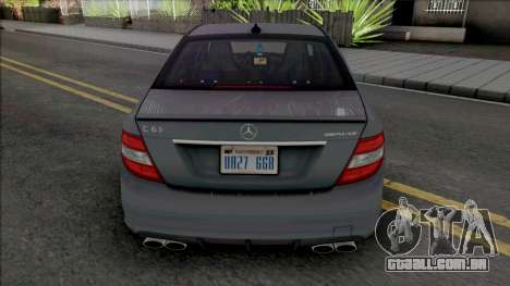 Mercedes-Benz C63 AMG (W204) 2010 [IVF VehFuncs] para GTA San Andreas