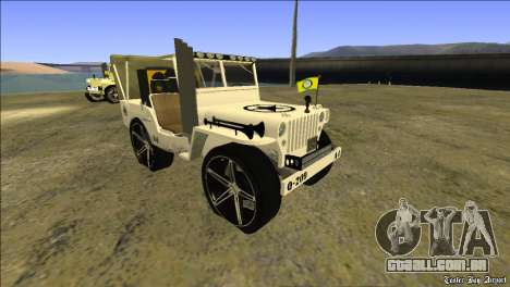 Punjabi Jeep Willy Mod por Harinder Mods para GTA San Andreas