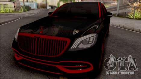 Mercedes-Maybach S650 Black-Red Tuning para GTA San Andreas