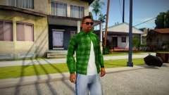 Green Plaid Shirt para GTA San Andreas