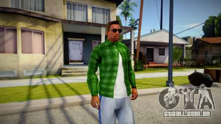 Green Plaid Shirt para GTA San Andreas