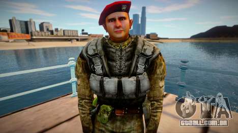 Soldiers red beret para GTA San Andreas