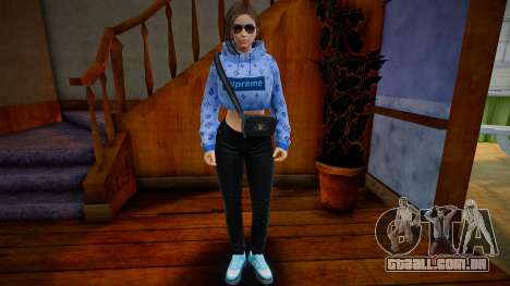Samantha Samsung Assistant Virtual - Hoodie v3 para GTA San Andreas