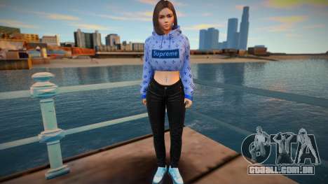 Samantha Samsung Assistant Virtual - Hoodie v1 para GTA San Andreas
