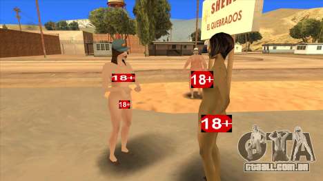 Nude Girls Peds Mod Pack (Mulher Nua) para GTA San Andreas