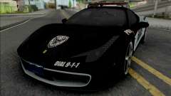 Ferrari 458 Italia Police para GTA San Andreas