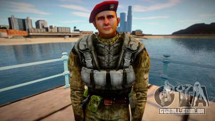 Soldiers red beret para GTA San Andreas