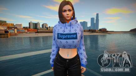 Samantha Samsung Assistant Virtual - Hoodie v1 para GTA San Andreas