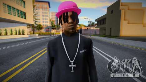 Boné rosa Fam2, Polo Ralph para GTA San Andreas