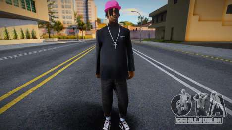 Boné rosa Fam2, Polo Ralph para GTA San Andreas