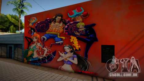 Mural One Piece para GTA San Andreas