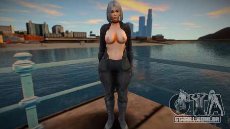 KOF Soldier Girl Different 6 - Black Topless 3 para GTA San Andreas