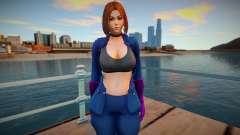 KOF Soldier Girl - Blue Brown Hair 7 para GTA San Andreas