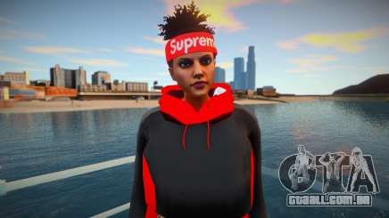 GTA Online Skin Ramdon Female Samira Big Afro 1 para GTA San Andreas