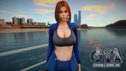 KOF Soldier Girl - Blue Brown Hair 5 para GTA San Andreas