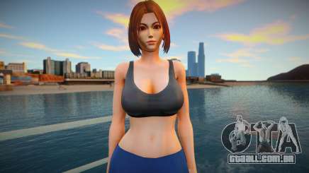KOF Soldier Girl - Blue Brown Hair 2 para GTA San Andreas