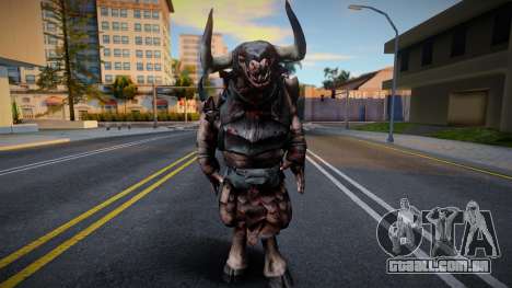 Minotaur God of War 3 para GTA San Andreas